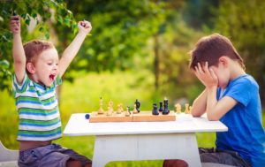 vivid emotions after the game of chess
