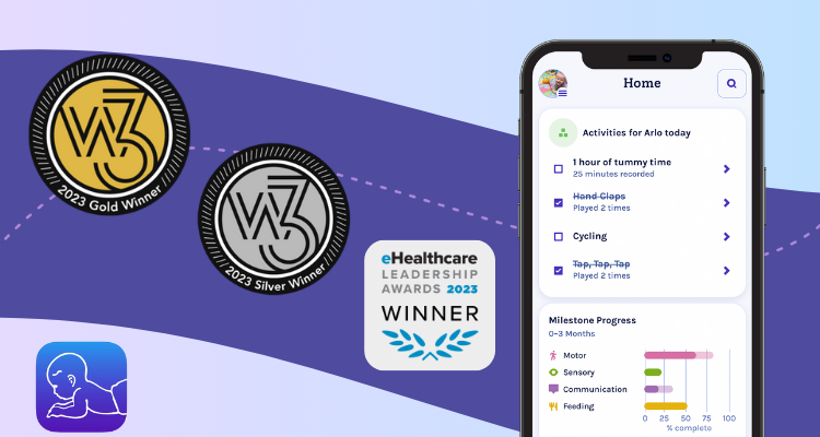 The Pathways.org baby milestones app has won several industry awards